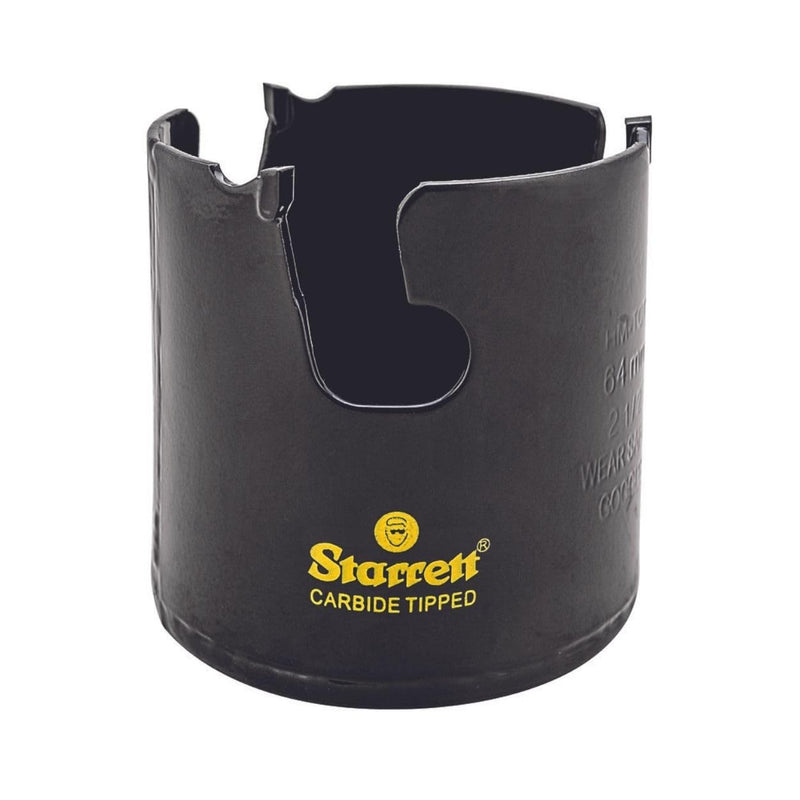 Starrett Carbide Tipped Multi-Purpose Hole Saw - Ideal for Wood, MDF, Plastics, Plasterboard and Ceramic Wall Tiles - 2-1/8" Cutting Depth, 2-1/2" Diameter - MPH0212 2-1/2"