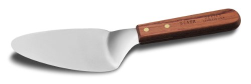 Dexter Russell 19760 Pie Knife, 5" Triangular Stainless Steel Blade, Stiff Design with Flexible Edge, Rosewood Handle, Made in USA, Durable Dessert and Pastry Server, Classic Kitchen Serving Tool
