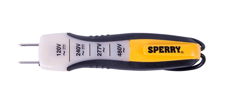 [Australia - AusPower] - Sperry Instruments ET6204 4 Range Voltage Tester, Yellow, 80-480V AC/DC 