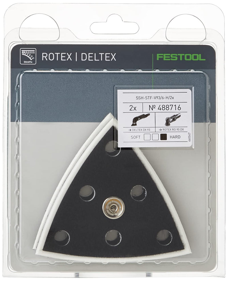 [Australia - AusPower] - Festool 488716 DX 93 StickFix Sanding Pad, Hard, 