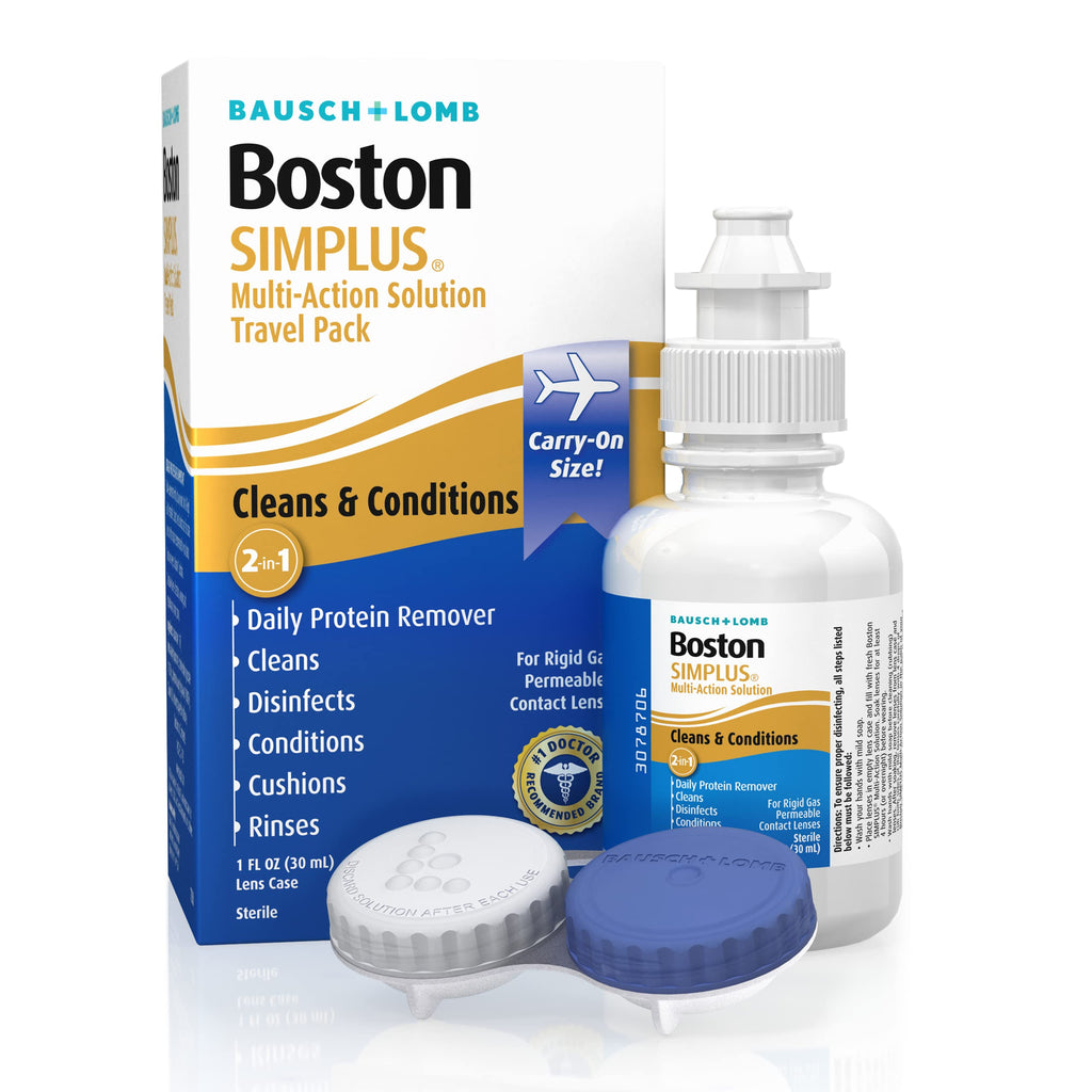 [Australia - AusPower] - Boston Simplus Contact Lens Solution, for Gas Permeable Contact Lenses, Contact Lens Case Included, 1 Fl Oz 1 Fl Oz (Pack of 1) 