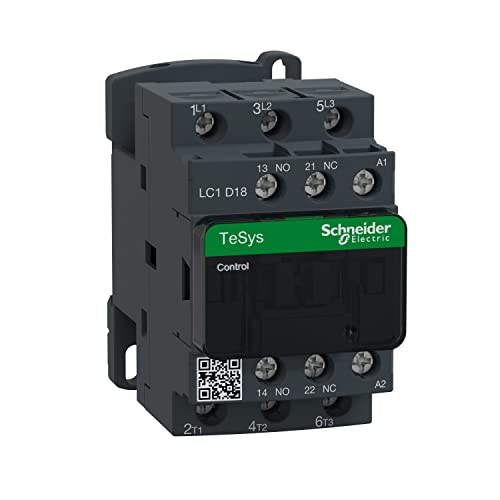 Schneider Electric SC5LC1D18P7 Switch 440 V 18 A – White | +1S+1NC, 7.5 kW, 18A, 400V AC3, 230V AC 230 V Single