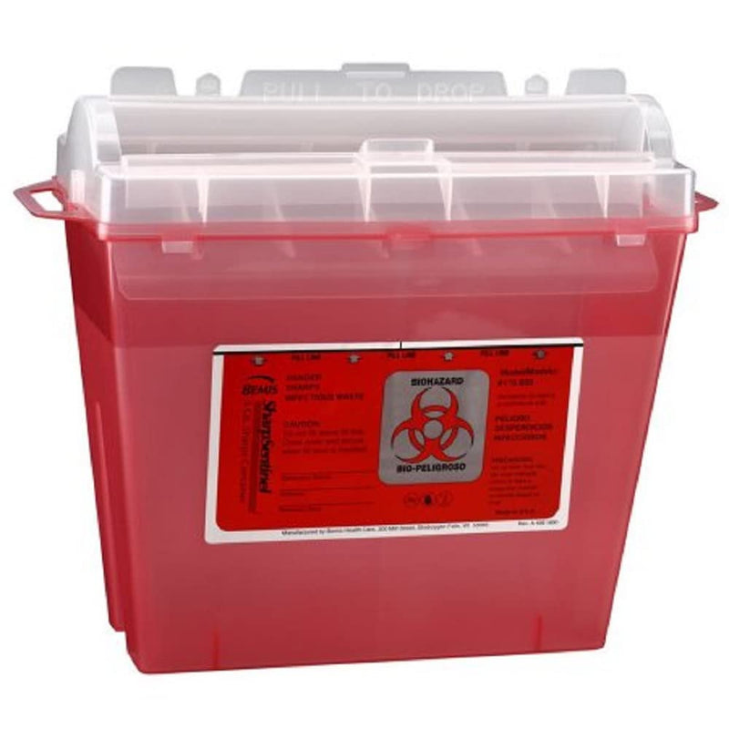 [Australia - AusPower] - Sharps Sentinel 175030 Sharps Container, 5 Quart, Red 