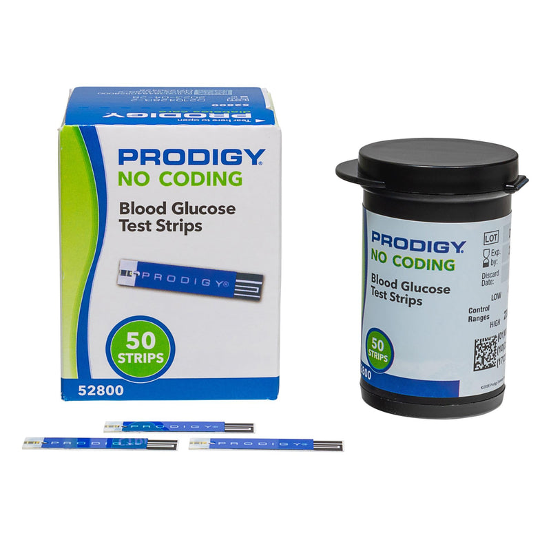 [Australia - AusPower] - Prodigy 52800 No Coding Blood Glucose Test Strips 
