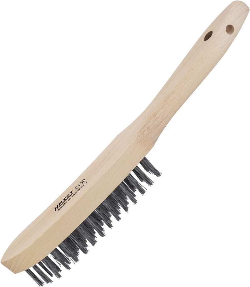 Hazet Wire Brush 2130, Durable Wire Bristles, Length 290 mm | Length 290 mm, 171 g, length: 290 mm, drive 270040 file, brush, 670500 body repair