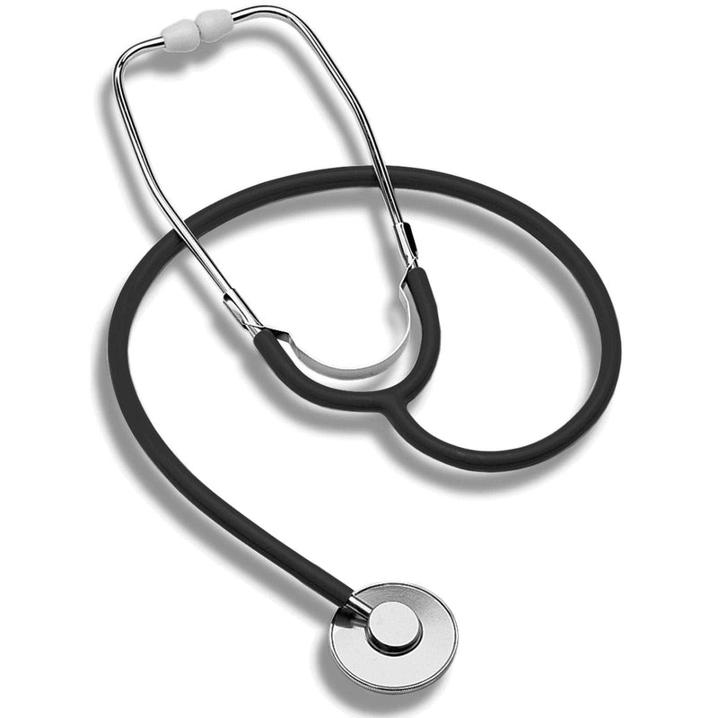 MABIS Spectrum Series Lightweight Nurse Stethoscope, Black, 30 Inch Pack of 1