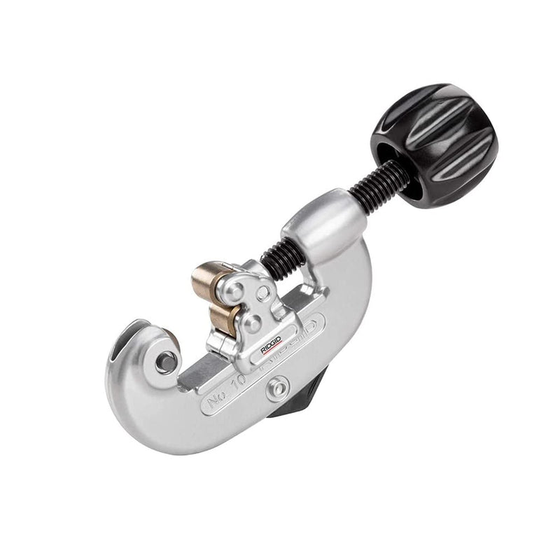[Australia - AusPower] - RIDGID 32910 Model 10 Screw Feed Tubing Cutter, 1/8-inch to 1-inch Tube Cutter Small Silver/Black 