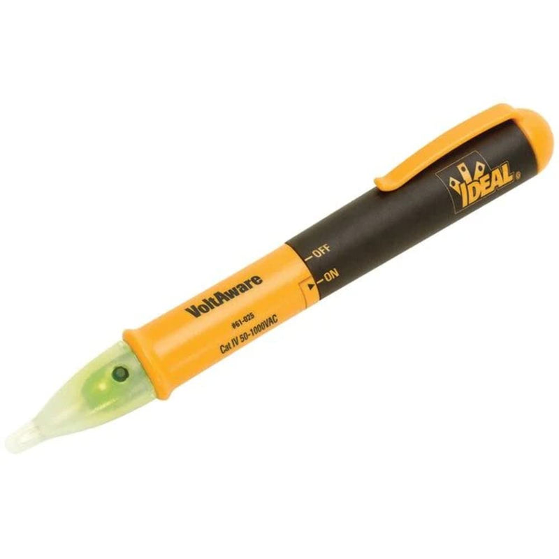 IDEAL INDUSTRIES INC. 61-025 Volt Aware Non-Contact Voltage Tester, Clear and Compact Voltage Testing, CATIV for 1000V Heavy Duty