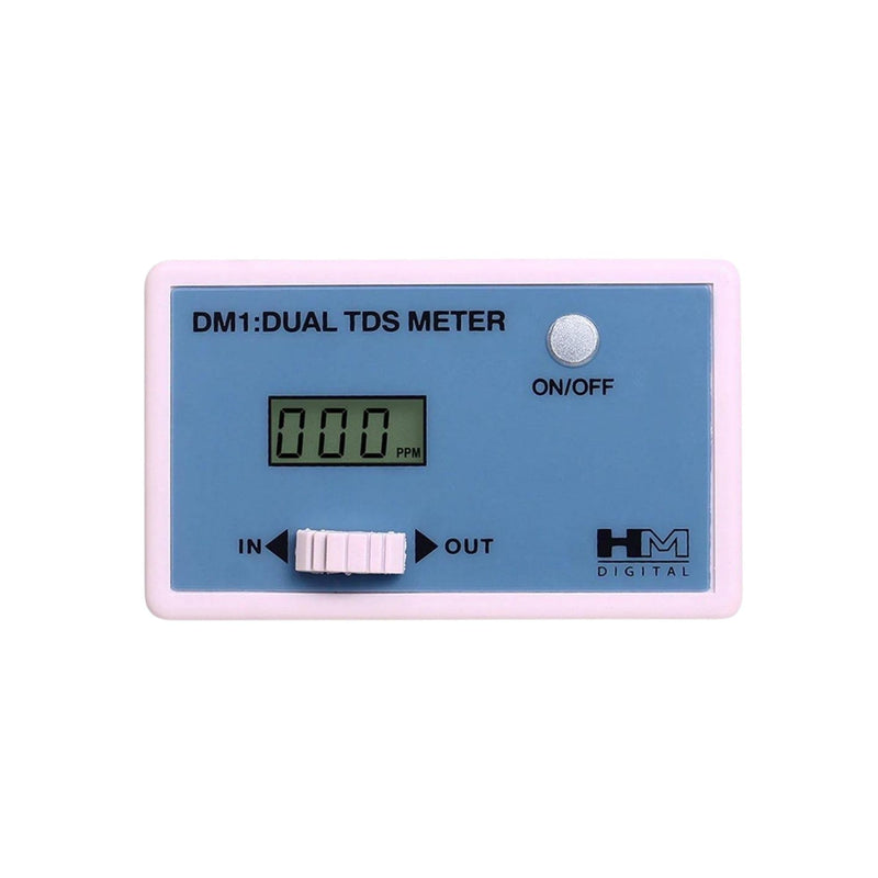 [Australia - AusPower] - HM Digital DM-1 In-Line Dual TDS Monitor, 0-9990 ppm Range, +/- 2% Readout Accuracy,Blue & White 