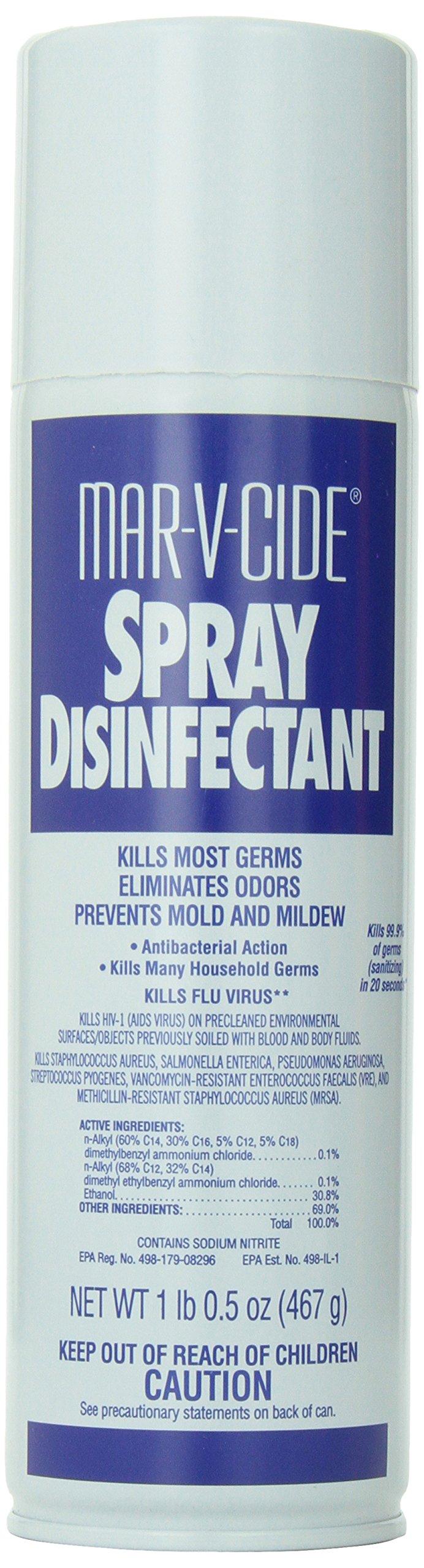 [Australia - AusPower] - Spray Disinfectant, 16.5 oz – Hospital-Grade Disinfectant & Deodorizer Spray, Kills Germs, Bacteria, Viruses, Fungus & Mildew – For Salons, Barbershops, Gyms & Homes 