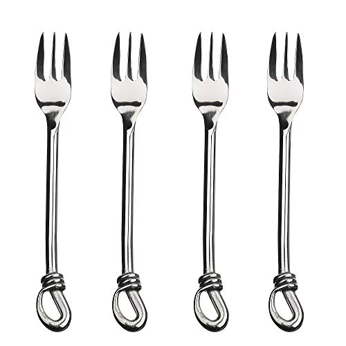 Gourmet Settings Twist Cocktail Forks Stainless Steel Set of 4