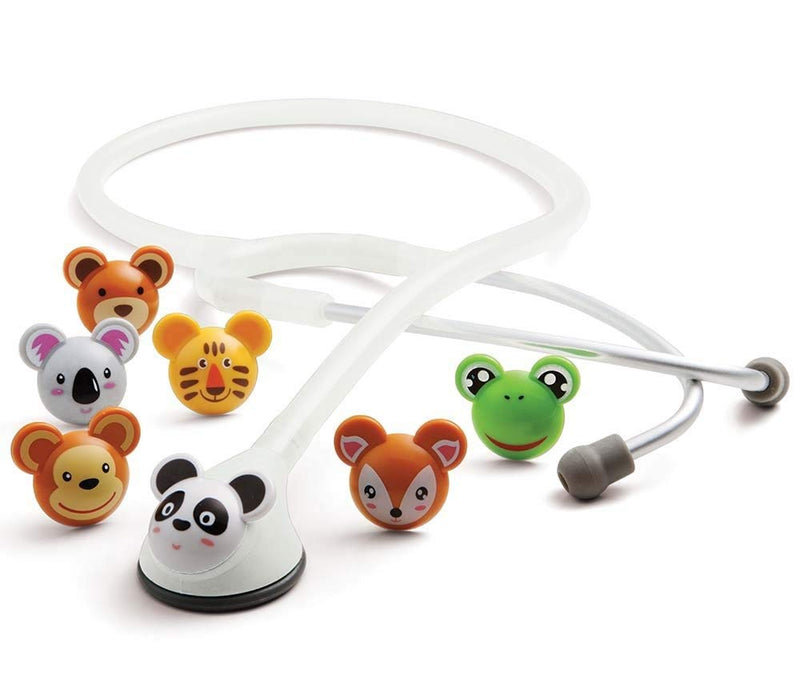 [Australia - AusPower] - ADC Adscope Adimals 618 Pediatric Clinician Stethoscope With Tunable AFD Technology, White 