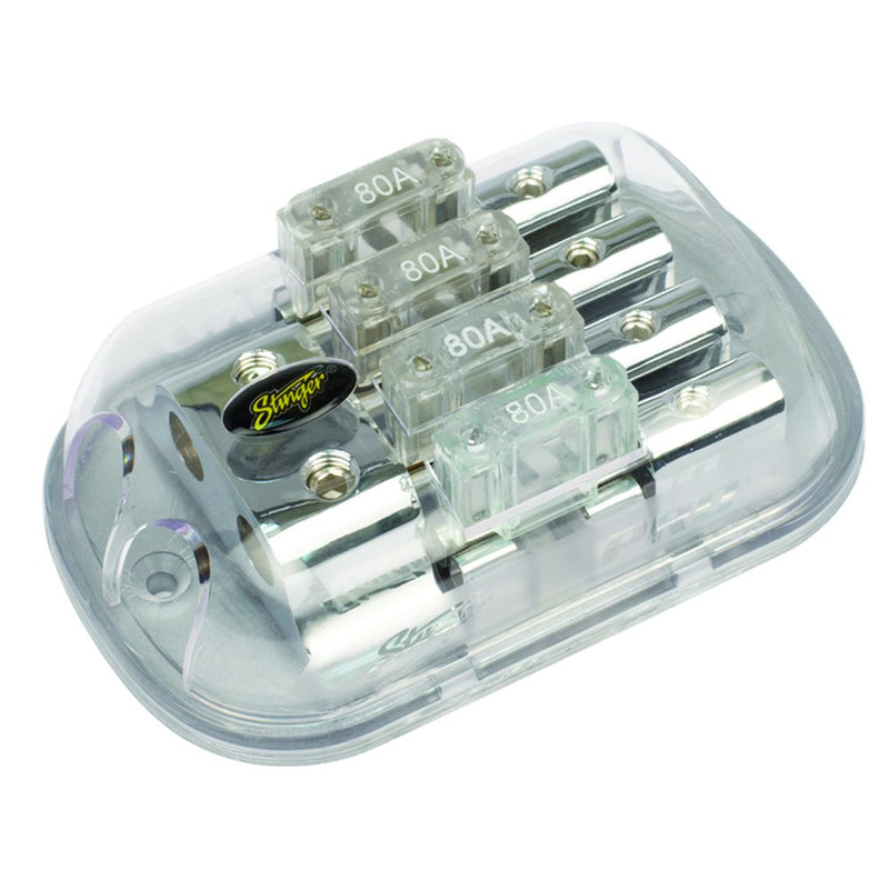 [Australia - AusPower] - Stinger SPD5625 PRO Series Maxi Fused Power Distribution Block with Two 4 Gauge Input and Four 8 Gauge Outputs Standard Packaging 