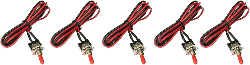 [Australia - AusPower] - Install Bay Toggle Switch Mini with 20 Inch Leads On and Off 5 Bag- IBMTS Standard Packaging 