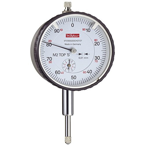 Dial gauge M2 S Top Reading 0.01 mm Range 10 mm with shock protection