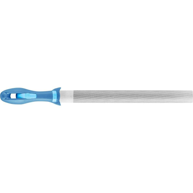 Pferd 8" Half-Round Hand File with Handle, American Pattern, Smooth Cut, Fine, 3/4" Width, 7/32" Thickness - Part 11025P 8 Inches 3/4 inches 7/32 Inches