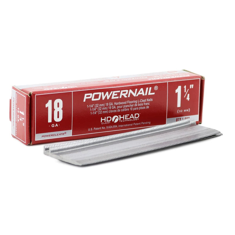 [Australia - AusPower] - Powernail L12518 18 Gauge 1-1/4 Inch Length Flooring L-Cleat Nails (1000ct Box) 
