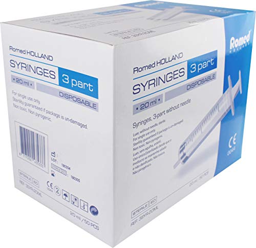 Romed Disposable Syringes 3-Piece 5 ml 1 x 100 Pieces