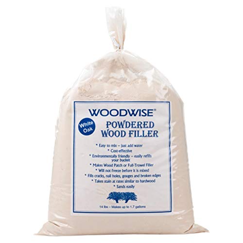 Woodwise 14-lb powered wood filler in white oak for woodworking repairs