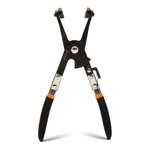 GEARWRENCH 3978D heavy-duty large hose clamp pliers, black tool with angled jaws