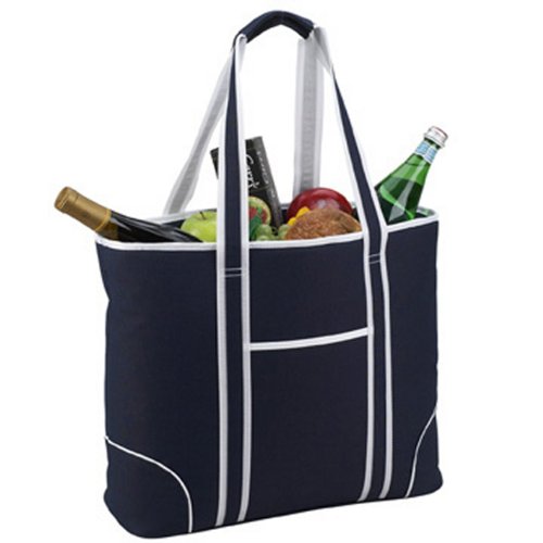 Picnic at Ascot Extra Large Insulated Cooler Bag - 30 Can Tote- Designed & Quality Approved in USA Navy