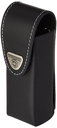 Victorinox Leather Belt Pouch for Swiss Army Knife, Black, 120 mm