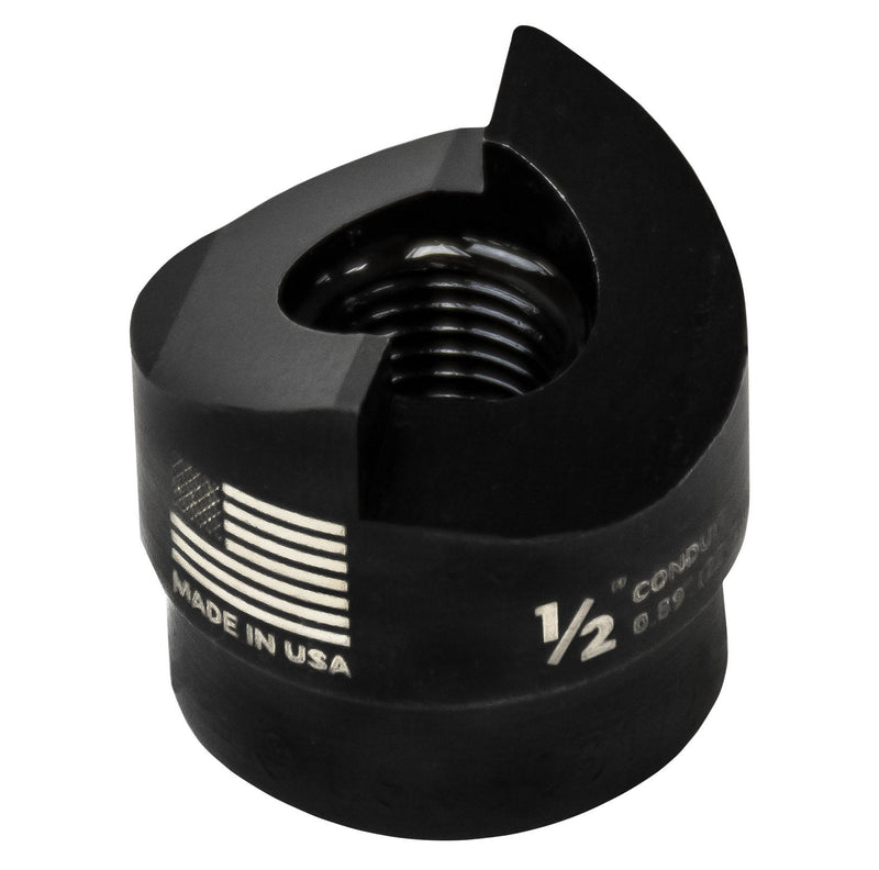 Greenlee 721-1/2 PUNCH,RD-.500 CONDUIT (22,5MM), Black