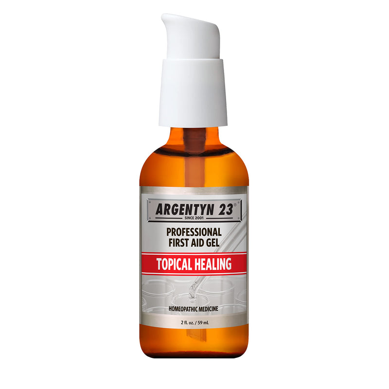 [Australia - AusPower] - Argentyn 23 Professional Silver First Aid Gel – Topical Healing Homeopathic Medicine - 2oz Pump 2 Fl Oz (Pack of 1) 