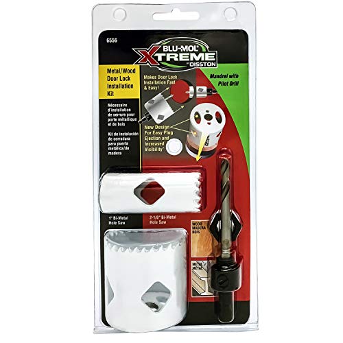 Disston Blu-Mol Xtreme bi-metal hole saw lock installation kit without drill guide
