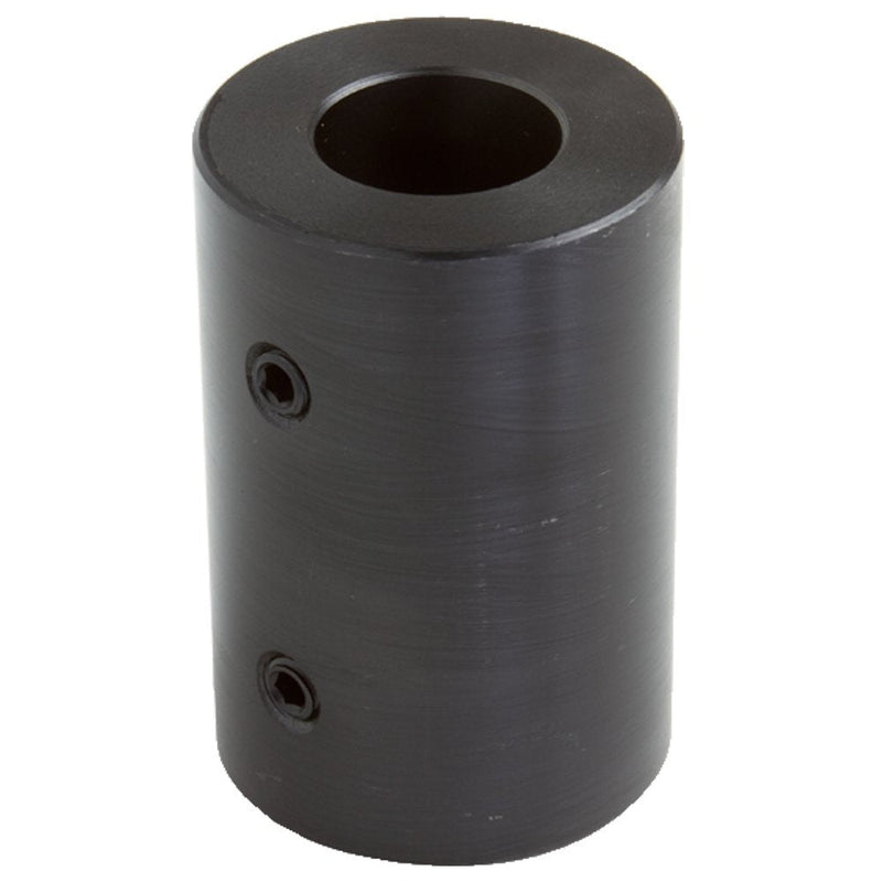 [Australia - AusPower] - RC-087 Black Oxide Plated Mild Steel Rigid Coupling, 7/8" Bore, 1-3/4" Outside Diameter, 2" Length, 5/16"-18 x 5/16" Set Screw 