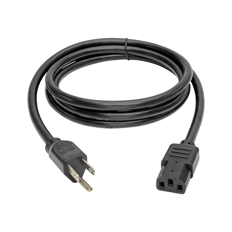 [Australia - AusPower] - Tripp Lite P007-006 Heavy Duty Computer Power Cord, 15A, 14AWG (NEMA 5-15P to IEC-320-C13), 6-ft Black 6-feet 