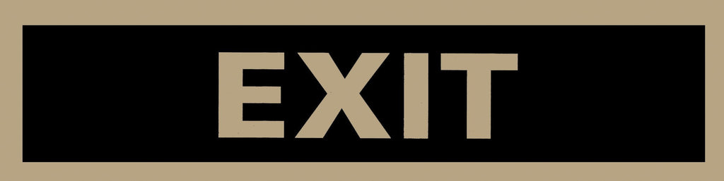 Headline Sign 9359 Self-Stick Sign, Exit, 2 Inches by 8 Inches, Made in USA