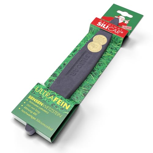 Zische scythe whetstone Silicar red brand ultra fine 260 x 36 x 15 mm - sharpening stone for scythes and sickles - sharpening stone made of silicon carbide - grain FEPA 400