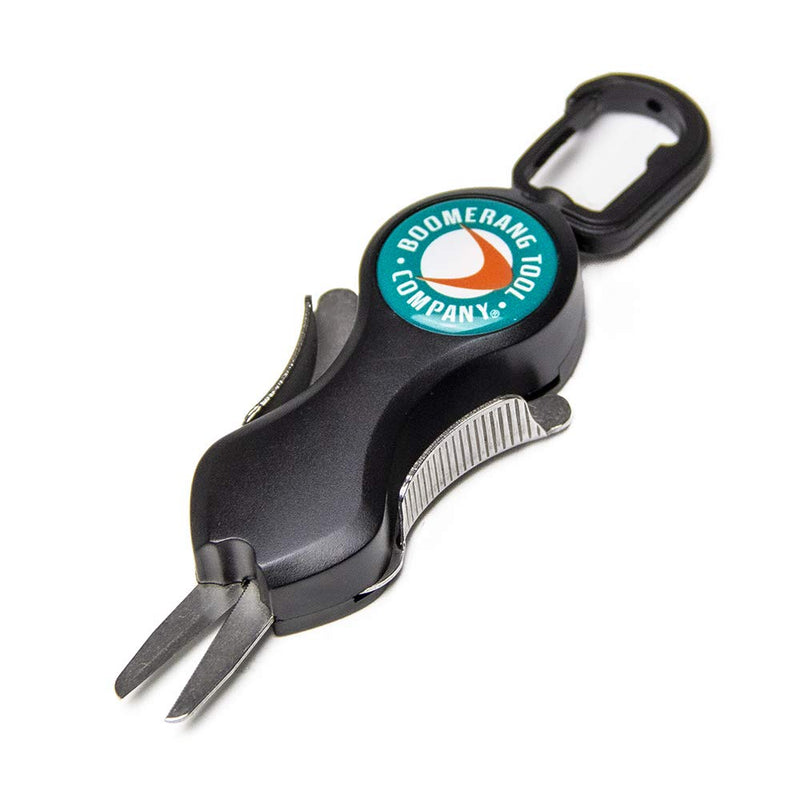 [Australia - AusPower] - Boomerang Tool Company SNIP Fishing Line Cutters with Retractable Tether and Stainless Steel Blades that Cut Braid, Mono and Fluoro Lines Clean and Smooth! Long Fly Snip 