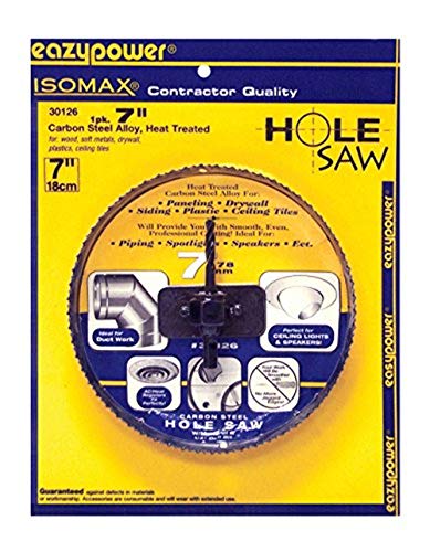 Eazy Power Achiever 30126 carbon steel alloy hole saw mandrel installer drill bit, 7 inch, single pack