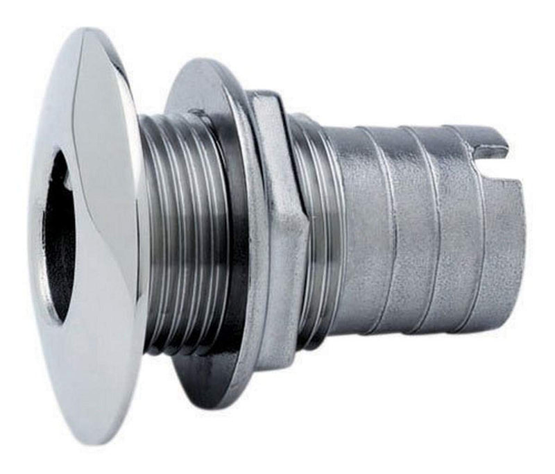 Attwood Stainless Steel Barbed Short Straight Thru-Hull 1 Inch