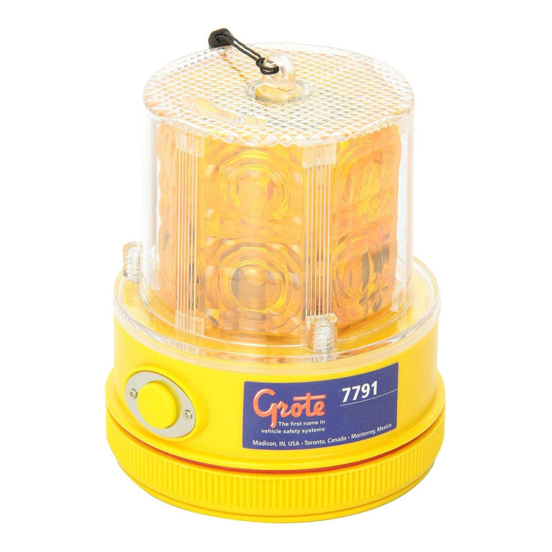 [Australia - AusPower] - 77913 Yellow 360° Portable Battery Operated LED Warning Light 