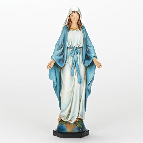 Joseph's Studio by Roman Our Lady of Grace Statue, 10.25" Religious Tabletop Figure, Renaissance Collection, Faith Decor
