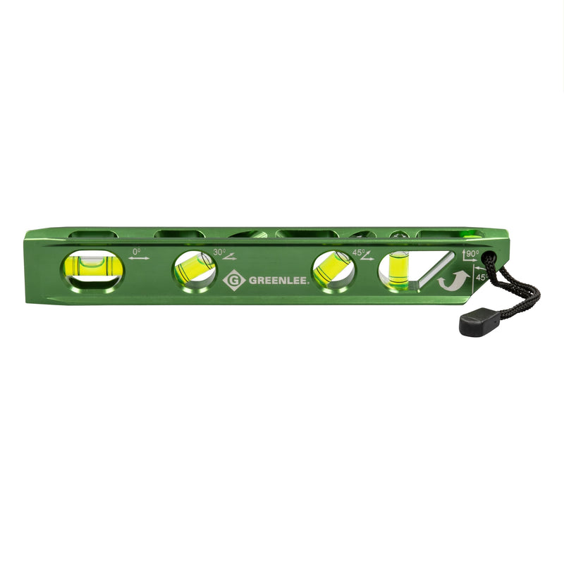 [Australia - AusPower] - Greenlee L107 Electrician's Magnetic Torpedo Level with Conduit Bending Offset Aid, Green 