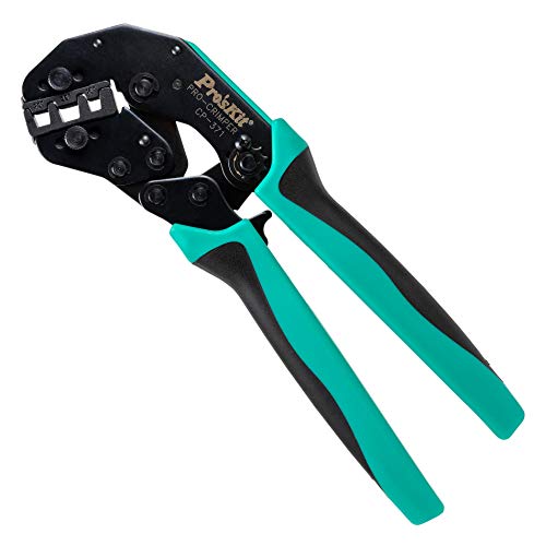Pro'sKit 902-160 CrimPro crimper for wire ferrules, AWG 2-4-6, multi, orange and black hand tool