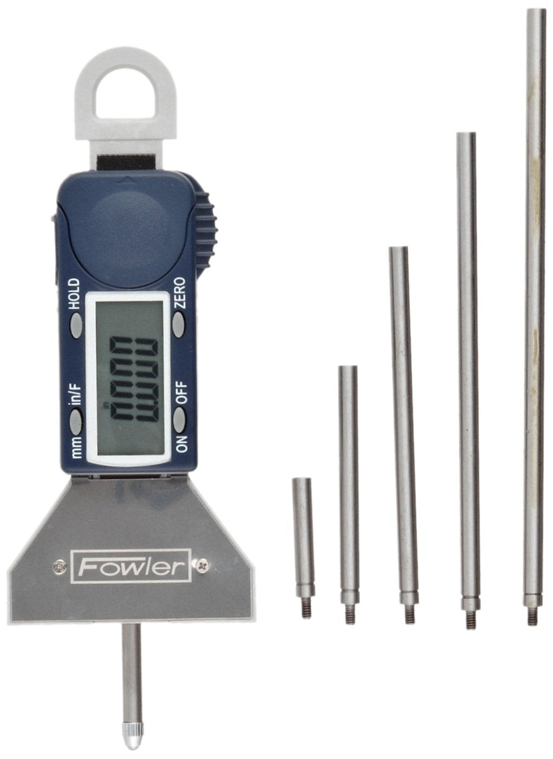 Fowler 54-225-555-0 Xtra-Value Electronic Depth Gage with 0-16"/406mm Measuring Range