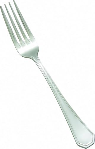 Winco 9" Victoria Stainless Steel Table Fork (Set of 12)