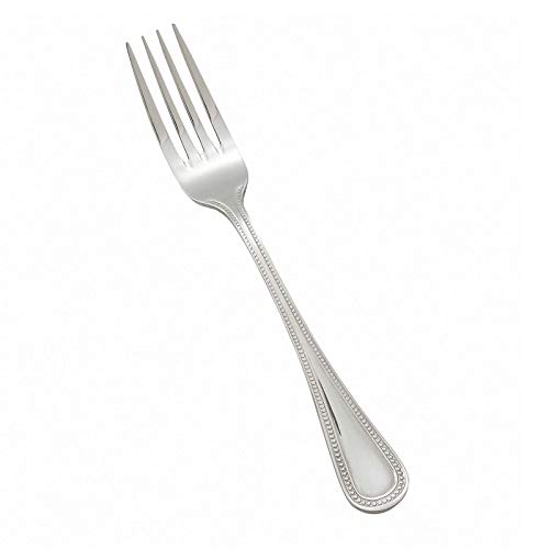 Winco 8 3/4" Pearl Stainless Steel Table Forks (Set of 12)