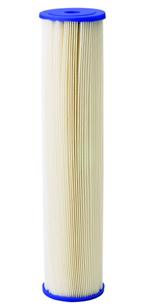 [Australia - AusPower] - Pentair Pentek ECP20-20BB Big Blue Sediment Water Filter, 20-Inch, Whole House Heavy Duty Pleated Cellulose Polyester Replacement Cartridge, 20" x 4.5", Blue End-Cap, 20 20 Micron 1 Count (Pack of 1) 