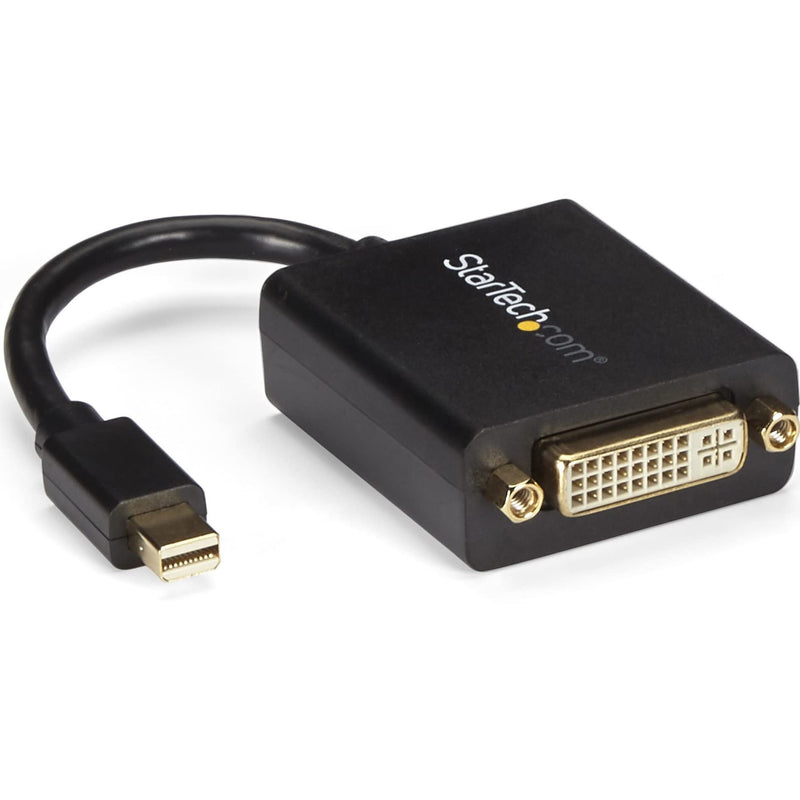 [Australia - AusPower] - StarTech.com Mini DisplayPort to DVI Adapter - Mini DP to DVI-D Converter - 1080p Video - VESA Certified - mDP or Thunderbolt 1/2 Mac/PC to DVI Monitor - mDP 1.2 to DVI Single-Link Dongle (MDP2DVI) Black 