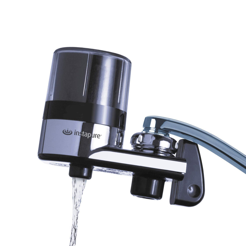 Instapure F2 Essentials (F2C, TAP-ESS-SYS-CT-A1, F2BCT3P-1ES) Tap Water Filtration System, Chrome with Clear Cap