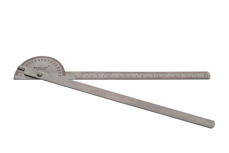[Australia - AusPower] - Baseline 12-1041 Stainless Steel 180 Degree Conzett Goniometer, 14" Length 