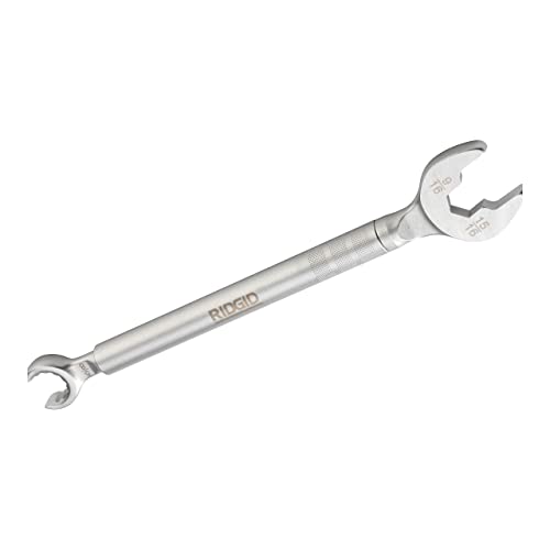 RIDGID Model 2002 One Stop 2-in-1 open-end wrench for angle stops, straight stops, and compression couplings