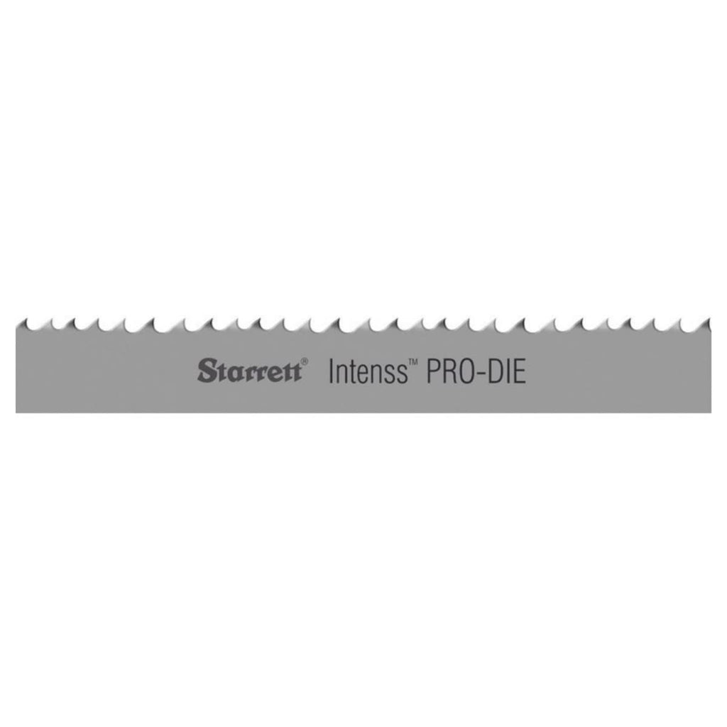 Starrett Intenss PRO-DIE Bi-Metal Band Saw Blade - 05 Ft. 04-1/2 in., 1/2 x .025 x 10-14/P - 99186-05-04-1/2 64.5 Inches 1/2 inches 10-14 Teeth per Inch 0.025 Inches