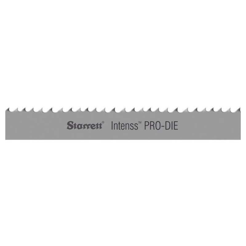 Starrett Intenss PRO-DIE Bi-Metal Band Saw Blade - 05 Ft. 04-1/2 in., 1/2 x .025 x 10-14/P - 99186-05-04-1/2 64.5 Inches 1/2 inches 10-14 Teeth per Inch 0.025 Inches